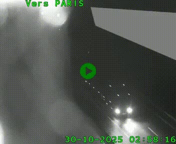 Caméra routière sur l'autoroute A20 à Saint-Pardoux-l'Ortigier, à la jonction avec l'A89. Vue orientée vers Paris