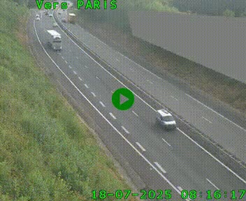 <h2>Caméra routière sur l'autoroute A20 à Saint-Pardoux-l'Ortigier, à la jonction avec l'A89. Vue orientée vers Paris</h2>