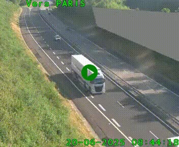 <h2>Caméra routière sur l'autoroute A20 à Saint-Pardoux-l'Ortigier, à la jonction avec l'A89. Vue orientée vers Paris</h2>