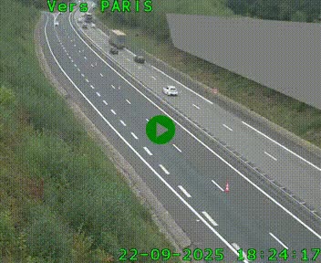 <h2>Caméra routière sur l'autoroute A20 à Saint-Pardoux-l'Ortigier, à la jonction avec l'A89. Vue orientée vers Paris</h2>