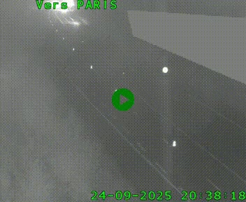 Caméra routière sur l'autoroute A20 à Saint-Pardoux-l'Ortigier, à la jonction avec l'A89. Vue orientée vers Paris