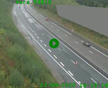<h2>Caméra routière sur l'autoroute A20 à Saint-Pardoux-l'Ortigier, à la jonction avec l'A89. Vue orientée vers Paris</h2>