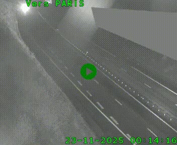 Caméra routière sur l'autoroute A20 à Saint-Pardoux-l'Ortigier, à la jonction avec l'A89. Vue orientée vers Paris