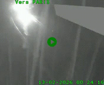 Caméra routière sur l'autoroute A20 à Saint-Pardoux-l'Ortigier, à la jonction avec l'A89. Vue orientée vers Paris