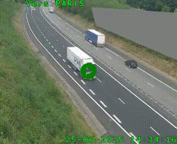 <h2>Caméra routière sur l'autoroute A20 à Saint-Pardoux-l'Ortigier, à la jonction avec l'A89. Vue orientée vers Paris</h2>