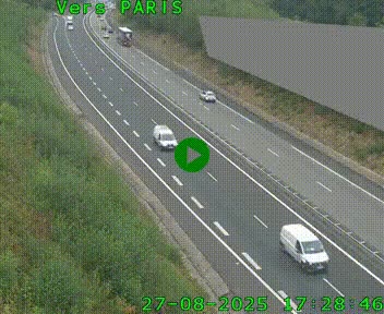<h2>Caméra routière sur l'autoroute A20 à Saint-Pardoux-l'Ortigier, à la jonction avec l'A89. Vue orientée vers Paris</h2>