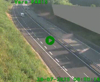 <h2>Caméra routière sur l'autoroute A20 à Saint-Pardoux-l'Ortigier, à la jonction avec l'A89. Vue orientée vers Paris</h2>