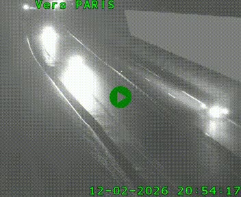 Caméra routière sur l'autoroute A20 à Saint-Pardoux-l'Ortigier, à la jonction avec l'A89. Vue orientée vers Paris