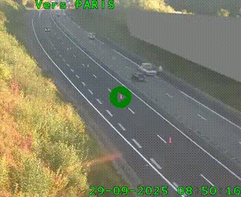 <h2>Caméra routière sur l'autoroute A20 à Saint-Pardoux-l'Ortigier, à la jonction avec l'A89. Vue orientée vers Paris</h2>