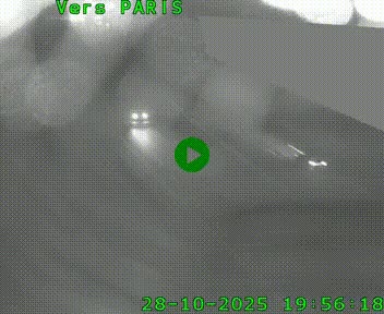 Caméra routière sur l'autoroute A20 à Saint-Pardoux-l'Ortigier, à la jonction avec l'A89. Vue orientée vers Paris