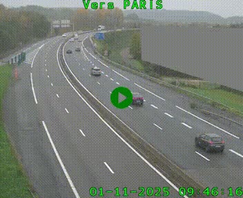<h2>Caméra routière sur l'autoroute A20 à Brive-la-Gaillarde, à la jonction avec l'A89. Vue orientée vers Paris</h2>