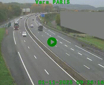 <h2>Caméra routière sur l'autoroute A20 à Brive-la-Gaillarde, à la jonction avec l'A89. Vue orientée vers Paris</h2>