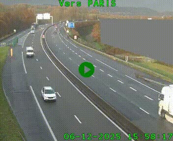 <h2>Caméra routière sur l'autoroute A20 à Brive-la-Gaillarde, à la jonction avec l'A89. Vue orientée vers Paris</h2>