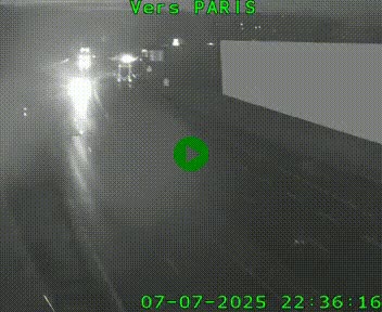 Caméra routière sur l'autoroute A20 à Brive-la-Gaillarde, à la jonction avec l'A89. Vue orientée vers Paris
