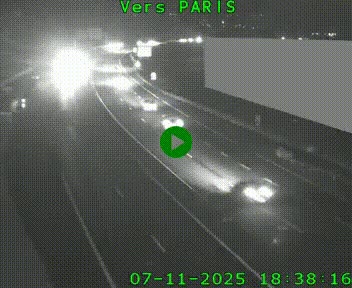 <h2>Caméra routière sur l'autoroute A20 à Brive-la-Gaillarde, à la jonction avec l'A89. Vue orientée vers Paris</h2>