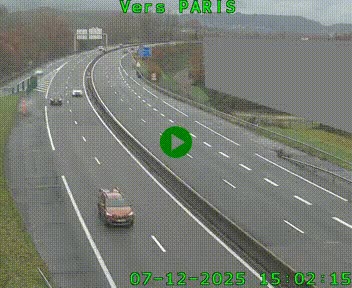 <h2>Caméra routière sur l'autoroute A20 à Brive-la-Gaillarde, à la jonction avec l'A89. Vue orientée vers Paris</h2>