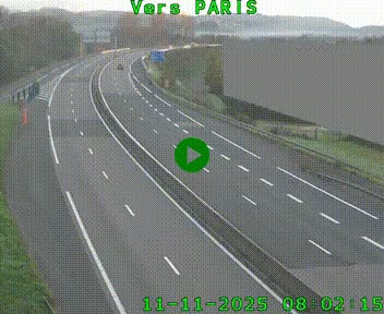 <h2>Caméra routière sur l'autoroute A20 à Brive-la-Gaillarde, à la jonction avec l'A89. Vue orientée vers Paris</h2>