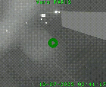Caméra routière sur l'autoroute A20 à Brive-la-Gaillarde, à la jonction avec l'A89. Vue orientée vers Paris