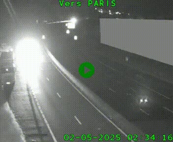 Caméra routière sur l'autoroute A20 à Brive-la-Gaillarde, à la jonction avec l'A89. Vue orientée vers Paris
