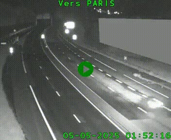 Caméra routière sur l'autoroute A20 à Brive-la-Gaillarde, à la jonction avec l'A89. Vue orientée vers Paris