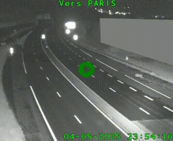 Caméra routière sur l'autoroute A20 à Brive-la-Gaillarde, à la jonction avec l'A89. Vue orientée vers Paris