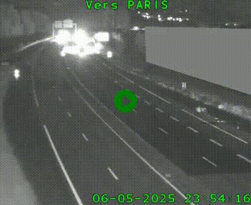 Caméra routière sur l'autoroute A20 à Brive-la-Gaillarde, à la jonction avec l'A89. Vue orientée vers Paris
