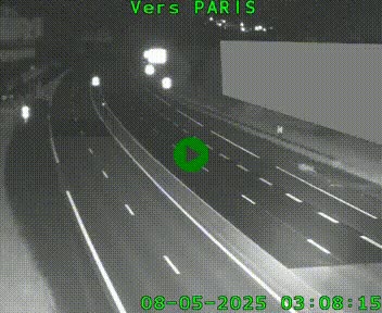 Caméra routière sur l'autoroute A20 à Brive-la-Gaillarde, à la jonction avec l'A89. Vue orientée vers Paris