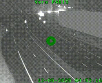 Caméra routière sur l'autoroute A20 à Brive-la-Gaillarde, à la jonction avec l'A89. Vue orientée vers Paris