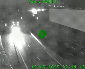 Caméra routière sur l'autoroute A20 à Brive-la-Gaillarde, à la jonction avec l'A89. Vue orientée vers Paris