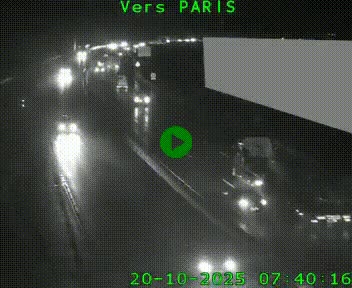 <h2>Caméra routière sur l'autoroute A20 à Brive-la-Gaillarde, à la jonction avec l'A89. Vue orientée vers Paris</h2>