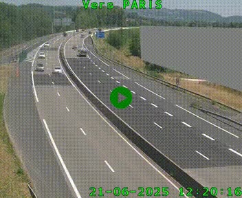 <h2>Caméra routière sur l'autoroute A20 à Brive-la-Gaillarde, à la jonction avec l'A89. Vue orientée vers Paris</h2>
