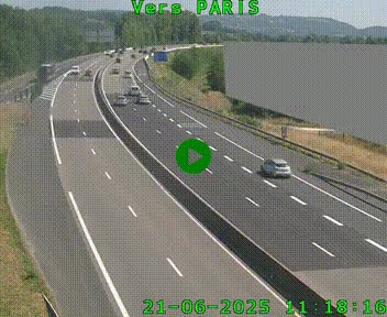<h2>Caméra routière sur l'autoroute A20 à Brive-la-Gaillarde, à la jonction avec l'A89. Vue orientée vers Paris</h2>