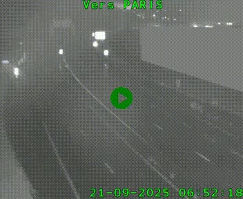 Caméra routière sur l'autoroute A20 à Brive-la-Gaillarde, à la jonction avec l'A89. Vue orientée vers Paris