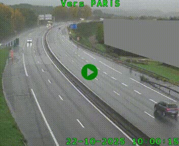 <h2>Caméra routière sur l'autoroute A20 à Brive-la-Gaillarde, à la jonction avec l'A89. Vue orientée vers Paris</h2>