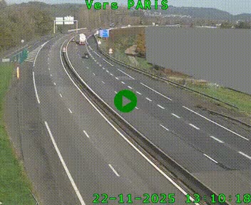 <h2>Caméra routière sur l'autoroute A20 à Brive-la-Gaillarde, à la jonction avec l'A89. Vue orientée vers Paris</h2>