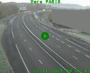 <h2>Caméra routière sur l'autoroute A20 à Brive-la-Gaillarde, à la jonction avec l'A89. Vue orientée vers Paris</h2>