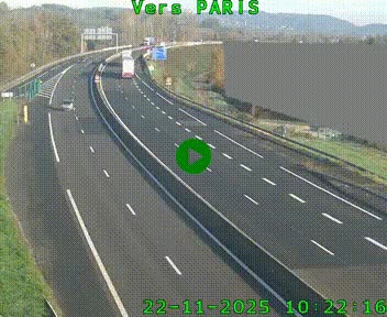<h2>Caméra routière sur l'autoroute A20 à Brive-la-Gaillarde, à la jonction avec l'A89. Vue orientée vers Paris</h2>