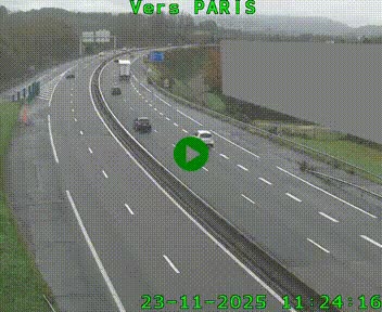 <h2>Caméra routière sur l'autoroute A20 à Brive-la-Gaillarde, à la jonction avec l'A89. Vue orientée vers Paris</h2>