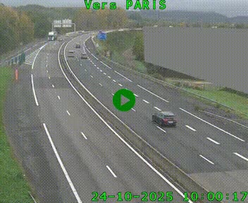 <h2>Caméra routière sur l'autoroute A20 à Brive-la-Gaillarde, à la jonction avec l'A89. Vue orientée vers Paris</h2>