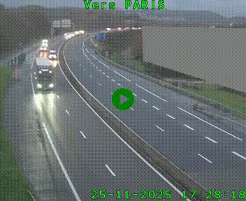 <h2>Caméra routière sur l'autoroute A20 à Brive-la-Gaillarde, à la jonction avec l'A89. Vue orientée vers Paris</h2>