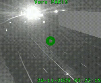 <h2>Caméra routière sur l'autoroute A20 à Brive-la-Gaillarde, à la jonction avec l'A89. Vue orientée vers Paris</h2>