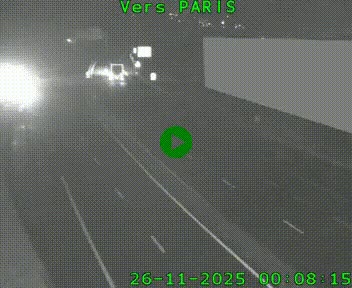 <h2>Caméra routière sur l'autoroute A20 à Brive-la-Gaillarde, à la jonction avec l'A89. Vue orientée vers Paris</h2>