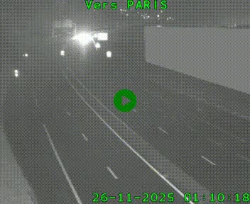 <h2>Caméra routière sur l'autoroute A20 à Brive-la-Gaillarde, à la jonction avec l'A89. Vue orientée vers Paris</h2>