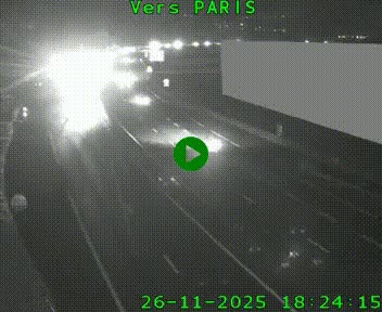 <h2>Caméra routière sur l'autoroute A20 à Brive-la-Gaillarde, à la jonction avec l'A89. Vue orientée vers Paris</h2>