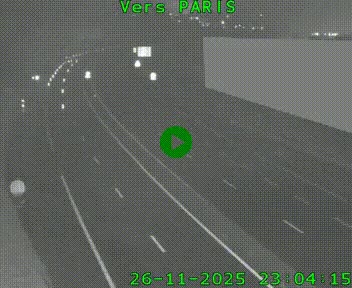 <h2>Caméra routière sur l'autoroute A20 à Brive-la-Gaillarde, à la jonction avec l'A89. Vue orientée vers Paris</h2>