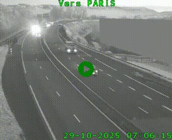 <h2>Caméra routière sur l'autoroute A20 à Brive-la-Gaillarde, à la jonction avec l'A89. Vue orientée vers Paris</h2>