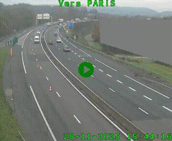 <h2>Caméra routière sur l'autoroute A20 à Brive-la-Gaillarde, à la jonction avec l'A89. Vue orientée vers Paris</h2>