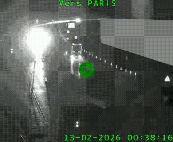 Caméra routière sur l'autoroute A20 à Brive-la-Gaillarde, à la jonction avec l'A89. Vue orientée vers Paris