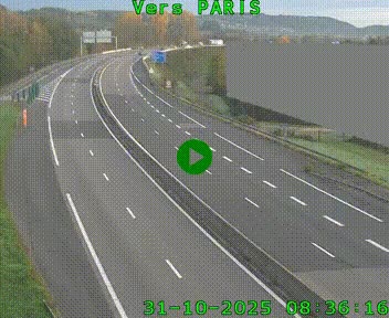 <h2>Caméra routière sur l'autoroute A20 à Brive-la-Gaillarde, à la jonction avec l'A89. Vue orientée vers Paris</h2>