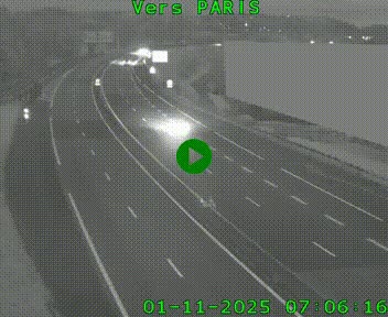 <h2>Caméra routière sur l'autoroute A20 à Brive-la-Gaillarde, à la jonction avec l'A89. Vue orientée vers Paris</h2>